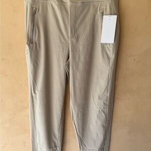 Athleta Tan Chinos Lightweight Elastic Waist